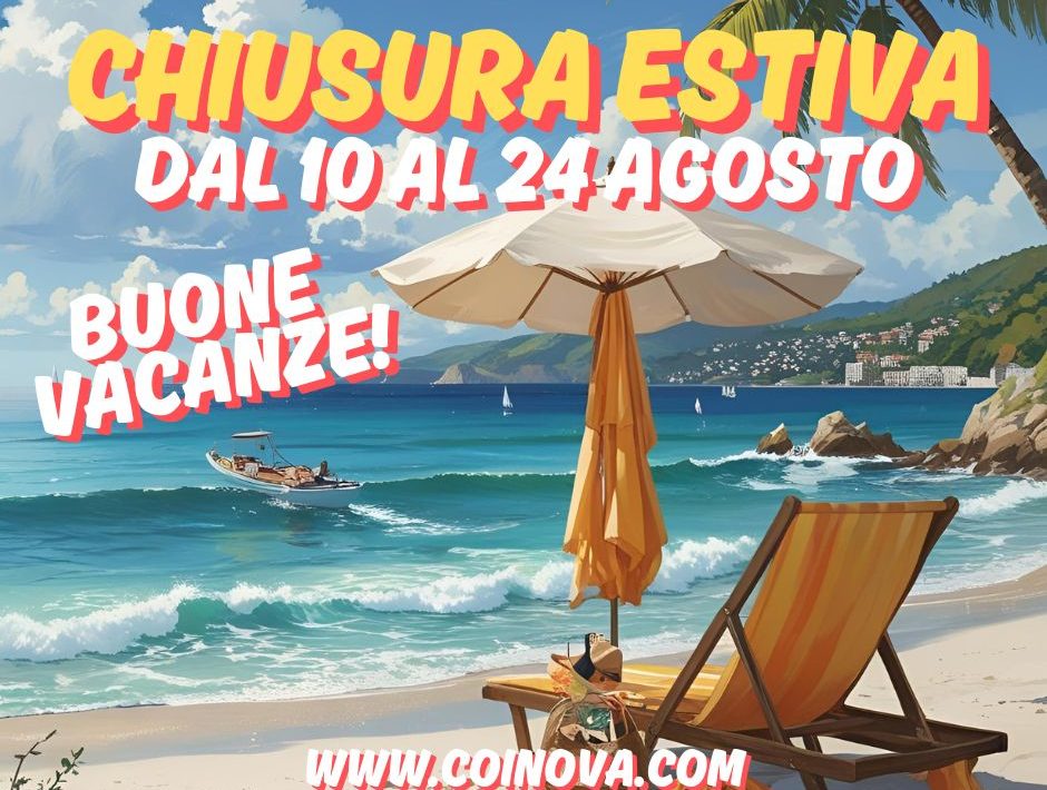 chiusura estiva 2025 Coinova Camper